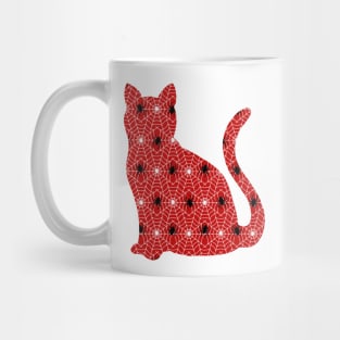 Spider Web Cat Mug